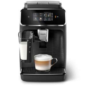 Philips Serie 2300 Cafetera Superautomática - Sistema exclusivo de leche LatteGo, 3 tipos de café , Extracción silenciosa SilentBrew