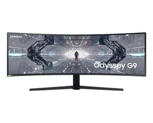 Monitor Gaming Odyssey G9 Dual QHD 49" con curvatura 1800R, 240Hz y 1ms.