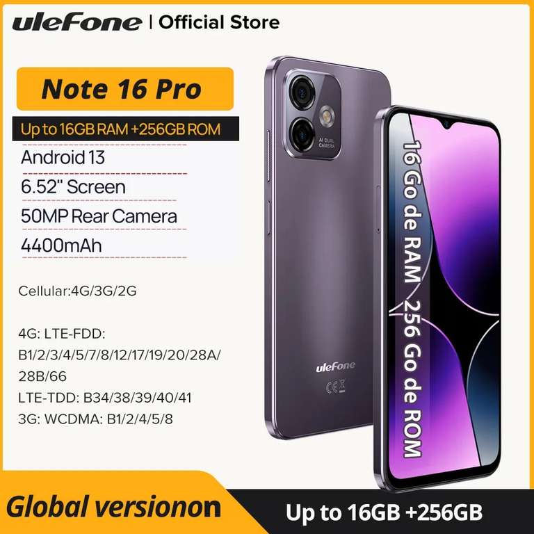 Ulefone Note 16 Pro (Global Version)