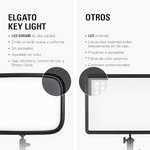 Elgato Key Light - 2800 lúmenes, con soporte de escritorio para streaming, grabación y videoconferencia, temperatura y brillo ajustables
