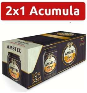 2x1 Cerveza tostada Amstel Oro pack 10 latas 33 cl. (Acumula en cheque ahorro) (+ en descripción)
