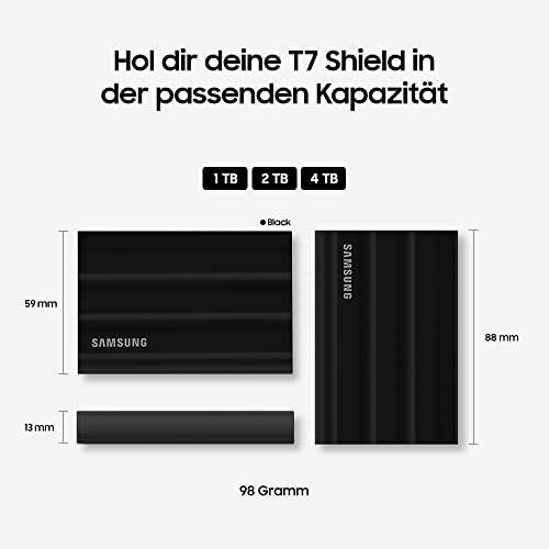 SAMSUNG T7 Shield SSD portátil 4TB, USB 3.2 Gen.2 SSD Externo (cupon de 70€)