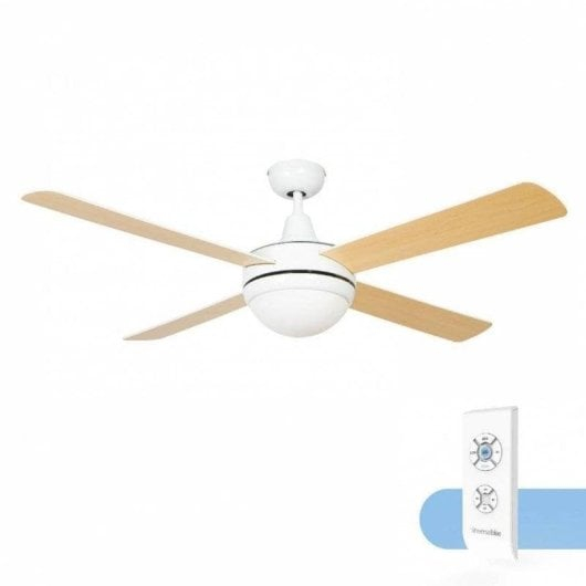 Ventilador de Techo Siroco con luz y mando / Color madera 60W