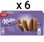 6 x Milka Choco Finas Galletas con Chocolate con Leche de los Alpes 126g [Unidad 1,07€]