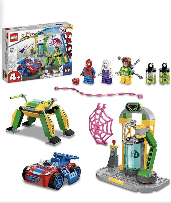 LEGO 10783 Marvel Spidey y Su Superequipo Spider-Man en el Laboratorio de Doc Ock