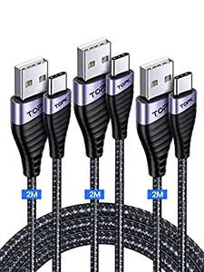 3X Cables tipo C 2m solo 4.9€