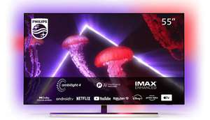 Philips 55OLED807/12 OLED Android TV 55" 4K UHD, Smart TV con Ambilight Plus de 4 Lados
