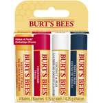 Burt's Bees - Paquete Múltiple de Bálsamo Labial, Cera de Abejas, Fresa, Coco y Pera, Vainilla, Best of Burt's, (4 x 4.25 gramos)
