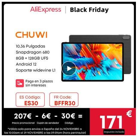 Tablet Chuwi HiPad Max 8GB/128GB 4G - Desde España