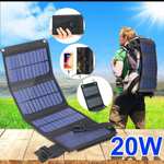 Cargador solar plegable de 20W