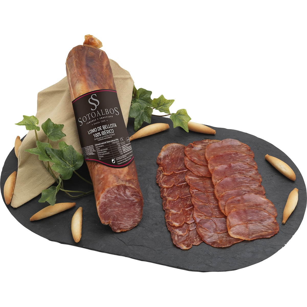 Lomo de bellota 100% ibérico Sotoalbos a 39,90 €/Kg.