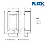 Fleck Duo 7 - Calentador de Agua Electrico Multiposición 100L