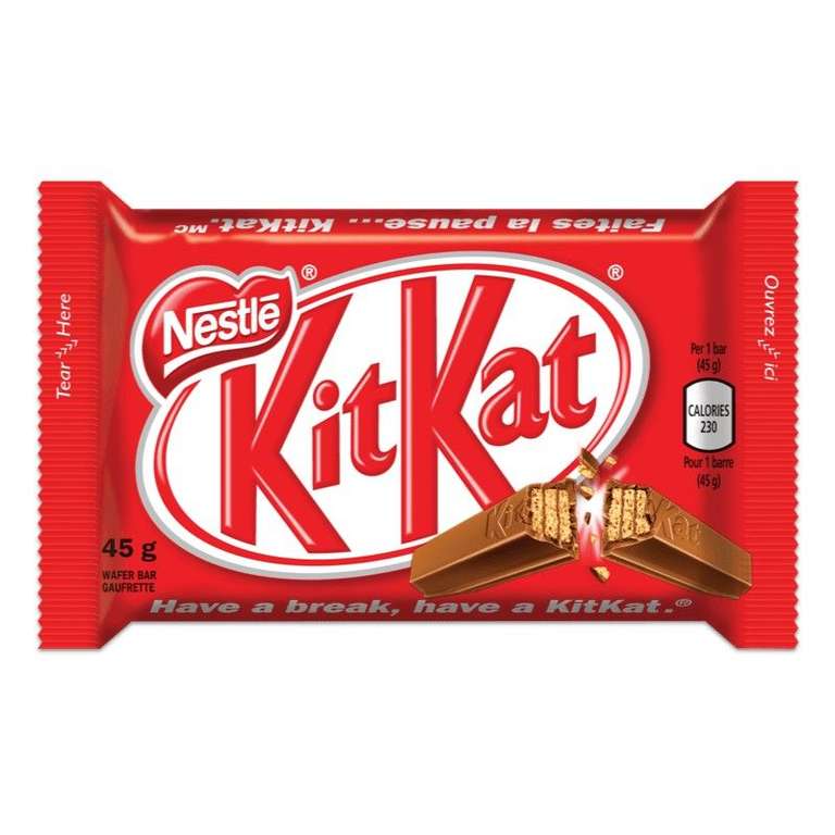 Kit Kat chocolate con leche - Caja de 36 kit kat de 41,5 gramos