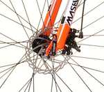 Mountain Bike Bici Eléctrica 27,5" with Battery on Frame, Black Orange