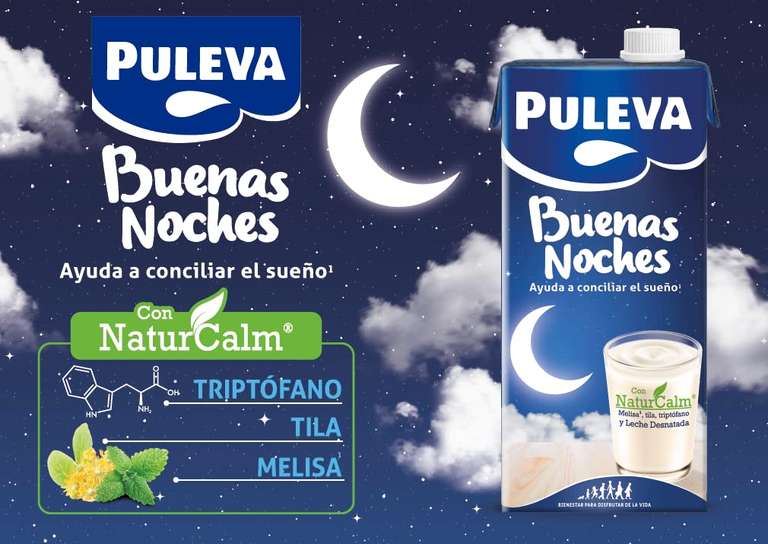 Puleva, Leche Buenas Noches Pack 6 x 1L