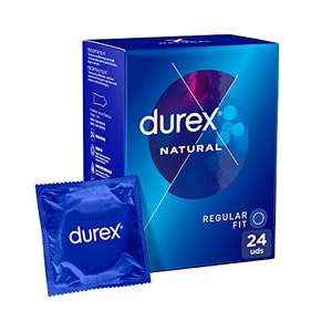 Durex Preservativos Natural, para Confort y Seguridad, 24 condones
