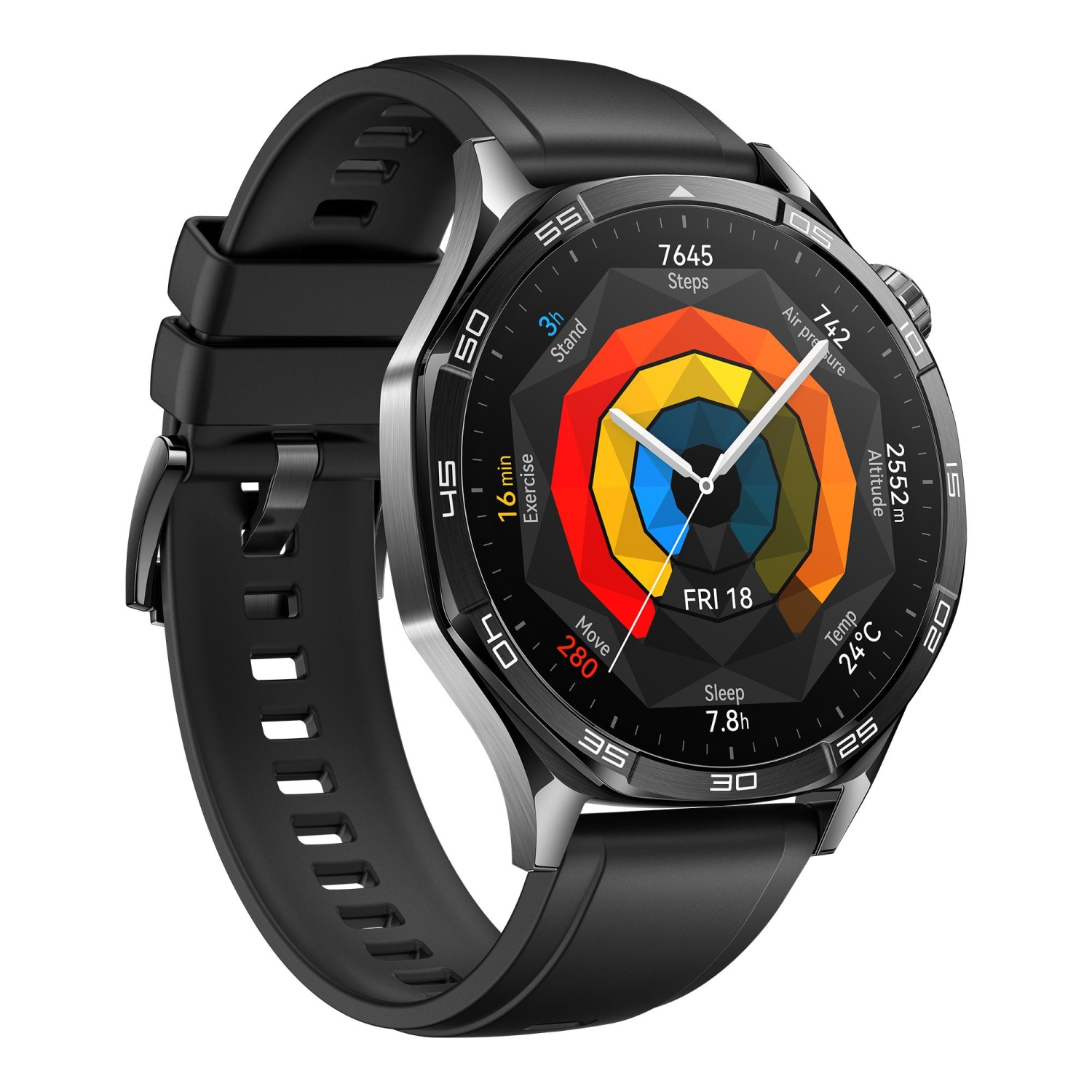 Smartwatch Huawei Watch GT5 46mm, GPS, 4 GB, Bluetooth, Negro