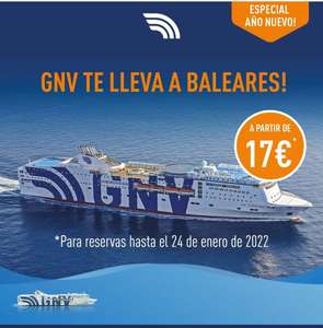 Especial Año Nuevo GNV te lleva a Baleares desde solo 17€