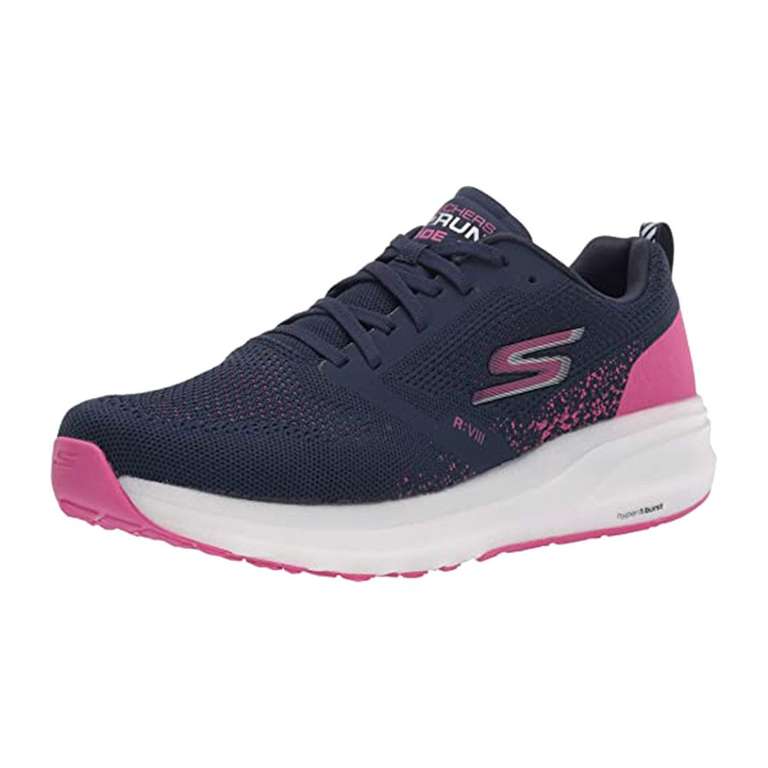 Skechers go run ride 8 - zapatillas de running mujer navy/pink