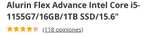 Alurin Flex Advance Intel Core i5-1155G7/16GB/1TB SSD/15.6"