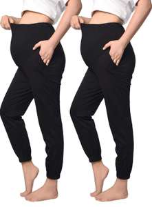 2 PCS Pantalones Casuales de Maternidad