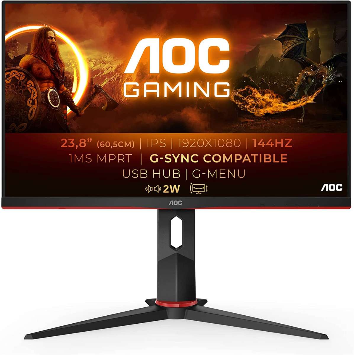Monitor Gamer Curvo 27 Aoc C27g1 144hz 1ms - BITSWARE