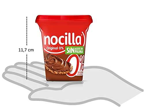 3 botes de Nocilla Crema Untable Original 0%, 340g