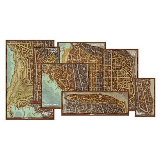 Dungeons & Dragons Set de mapas de los distritos de Waterdeep (Castellano, más modelos en la descripción)