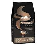 Lavazza, Espresso Italiano Classico, Café en Grano Natural, Ideal para la Máquina de Café Espresso, con Notas Aromáticas Florales 1 kg