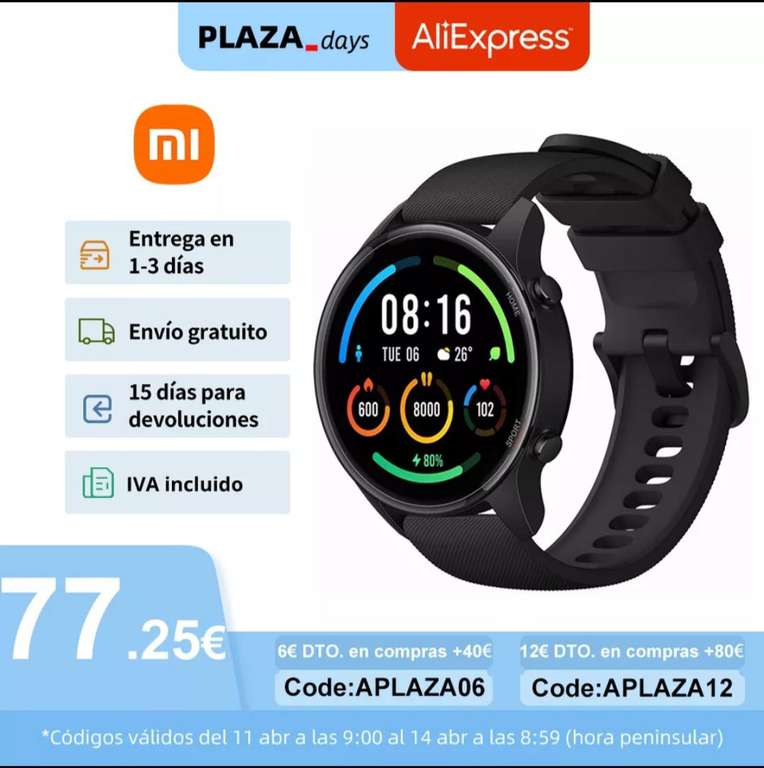 Xiaomi Mi Watch reloj inteligente versión global » Chollometro