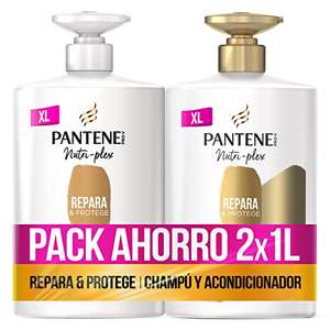 Pantene Repara Y Protege con Nutri Plex tecnologia, Champú Pro-V + Antioxidantes, 1000ML + Acondicionador, 1000ML