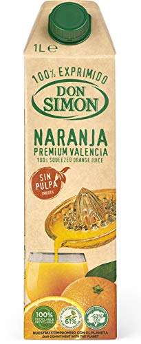 2x1 Don Simon Zumo Naranja sin Pulpa, 1L [Unidad 0.99€]