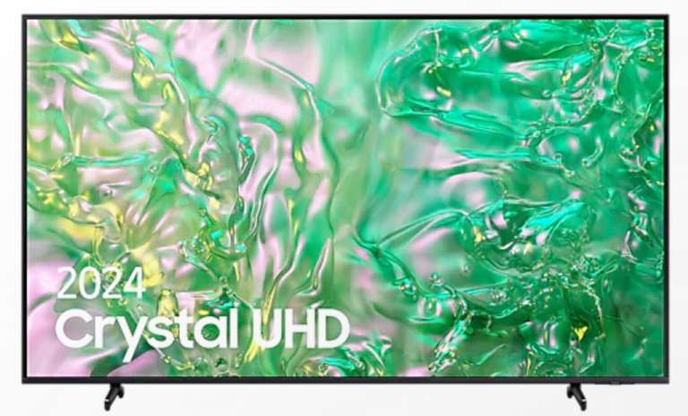 Tv 43" Samsung 2024 Serie DU8005 Crystal UHD 4K Smart TV / En 50" por 305,95€ / En 85" por 864,78€ [Web Estudiantes]