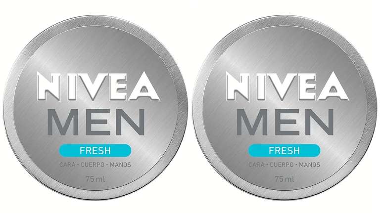 2X NIVEA MEN Fresh (75 ml), gel hidratante facial y corporal con menta acuática 100% natural, gel refrescante ligero y no graso (3'07€/ud)