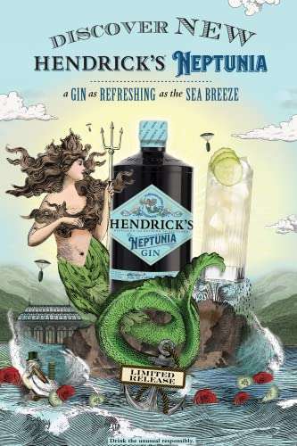 Hendrick's Gin NEPTUNIA Limited Release 43.4% Vol. 0,7l