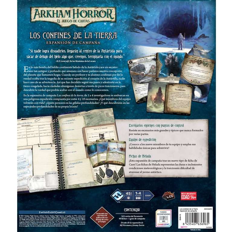 Arkham Horror LCG - Los confines de la Tierra Expansión de campaña - Juego de Mesa