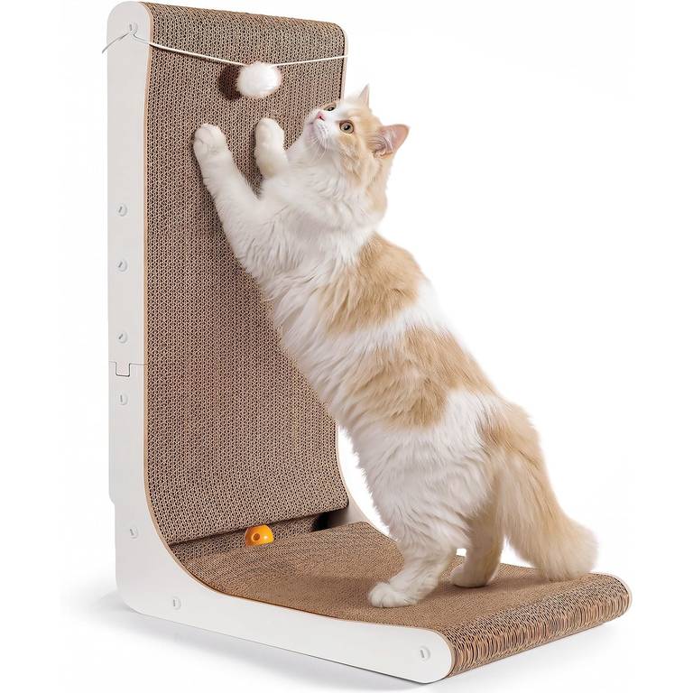 Gimars Rascador para Gatos L, 68 cm, Blanco