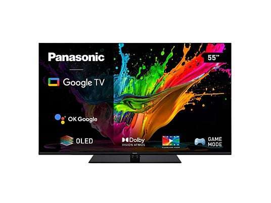 TV OLED 55" - Panasonic TX55MZ800E, OLED 4K, 4K Color Engine Pro, Smart TV, DVB-T2, Dolby Vision y HDR10+, Negro