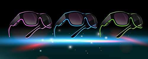 TrendGeek Gafas LED Light Clubbing
