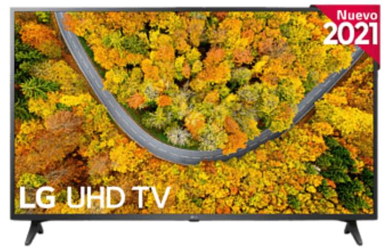 TV LED 65" - LG 65UP75006LF.AEU, UHD 4K, Quad Core 4K, webOS 6.0 Premium, Smart TV, AI ThinQ - Socios Eroski.