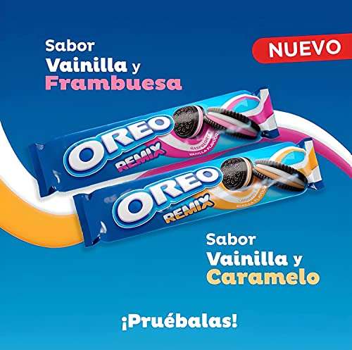 Oferta Oreo Remix Galletas de Cacao Rellenas de Crema Sabor Frambuesa y Vainilla 157g - Pack de 16