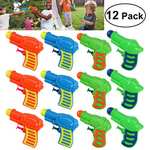 12 x pistola de agua de plástico para niños juego (color aleatorio).