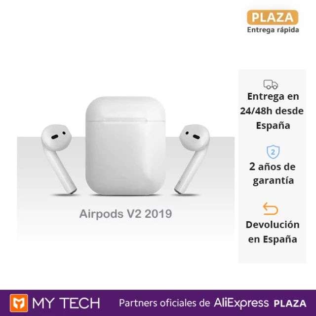 Apple AirPods (2019 2ª gen), Inalámbricos, Bluetooth, Estuche carga Lightning, Chip H1, Siri - DESDE ESPAÑA - DIA 31 9AM