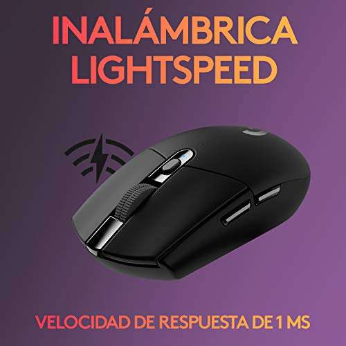 Logitech G305 LIGHTSPEED Ratón Gaming Inalámbrico,-