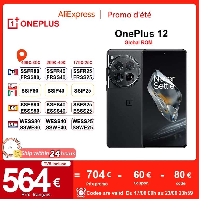 OnePlus 12 5G Smartphone Snapdragon 8 Gen 3 100W