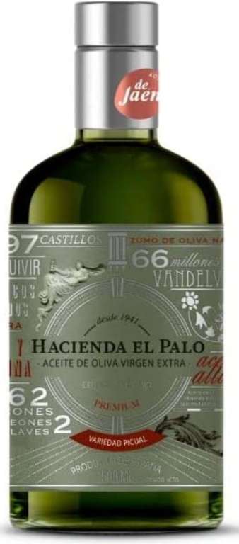 Aceite de Oliva Virgen Extra Bravoleum Hacienda el Palo Premium Picual 500 ml