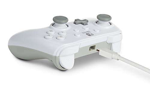 Mando con cable PowerA para Nintendo Switch - Blanco