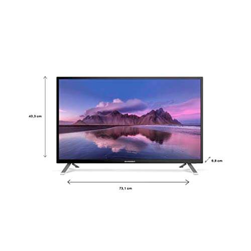 SCHNEIDER 32SC150P - TV LED 32", HD (1366x768p), HDMI, USB 2.0, Sintonizador DVB-T, Negro