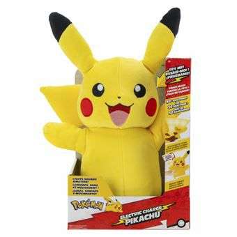 Peluche electrónico Pokémon Bizak Pikachu 28cm (También en Amazon)
