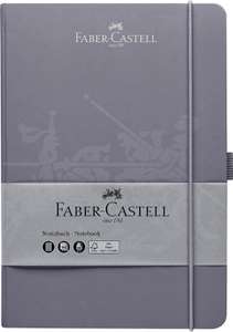 Faber-Castell 27825 - Cuaderno (DIN A5, 145 x 210 mm, papel de 100 g/m², mezcla de FSC, 1 unidad), color gris